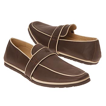  Brown Leather Mens N5486 Shoe