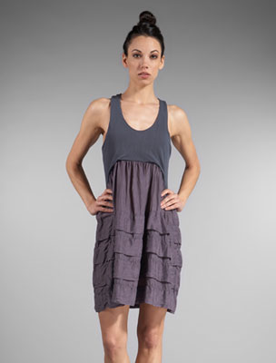 CLU Pleated Skirt Tank Dress in Iron at Revolve Clothing - Free Shipping!