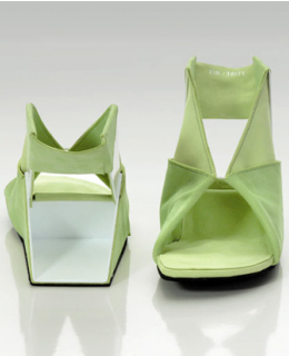 Flat Folded Origami Shoe   