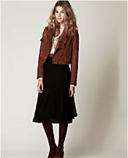 Midi Skirt- Tea Length Crochet Skirt