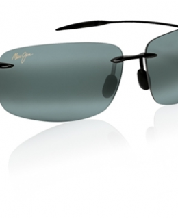 Maui Jim Breakwall 422-02 Gloss Black/Neutral Grey Sunglasses 