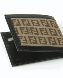 Fendi Brown FF Logo Wallet