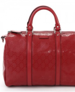 Gucci Boston Bag - Red Imprime